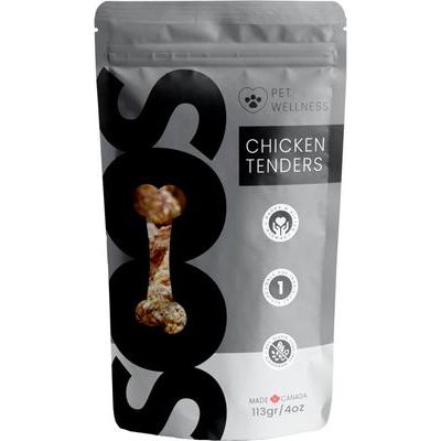 Golosinas de salmón para perros, bolsa de 4 oz
