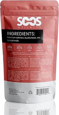 Golosinas de salmón para perros, bolsa de 4 oz