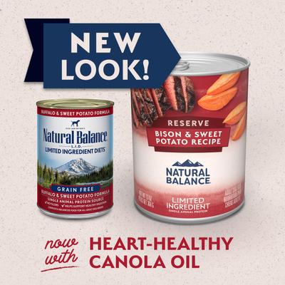 Limited Ingredient Reserve Bison & Sweet Potato Recipe Wet Dog Food, 13-oz can, case of 12