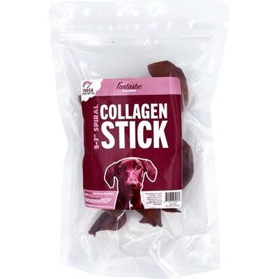 Masticables espirales de colágeno para perros de 5 a 7 pulgadas, 3 unidades