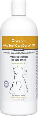 VetraSeb CeraDerm CM Dog & Cat Shampoo, 8-fl oz bottle