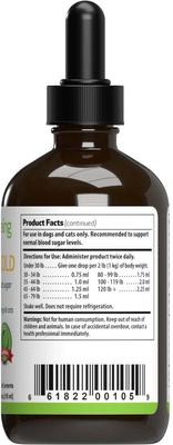 Blood Sugar GOLD Bacon Flavored Liquid Diabetes Supplement for Dogs & Cats, 4-oz bottle