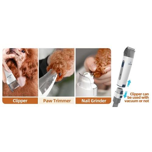 LM2 7-in-1 Tool Pet Hair Vacuum & Grooming Kit, 1.5-L