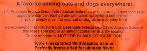 Life Essentials Wild Alaskan Salmon Freeze-Dried Cat & Dog Treats, 2-oz bag