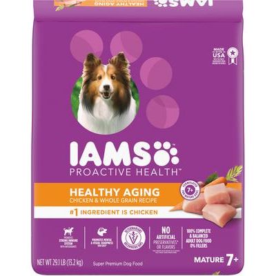 Alimento seco para perros mayores Proactive Health Healthy Aging con pollo real, bolsa de 29.1 lb