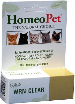 Bundle: HomeoPet Feline Skin & Itch Cat Supplement, 450 drops & HomeoPet Feline WRM Clear Cat Supplement, 450 drops