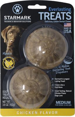 Everlasting Chicken Flavored Dog Treats, Medium, 4 count