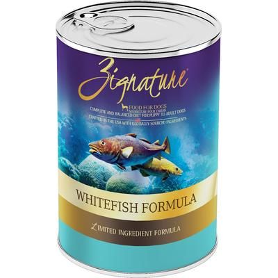 Alimento enlatado para perros con fórmula de ingredientes limitados de trucha y salmón, 13 oz, caja de 12