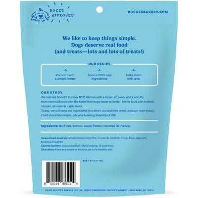 Galletas crujientes de pescado y patatas fritas para perros, bolsa de 5 oz