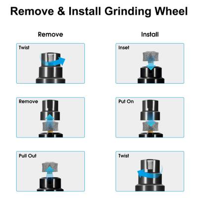 N60 6-Speed Electric Rechargeable Cat & Dog Nail Grinder, Army Green