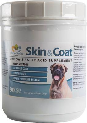 Skin & Coat Small to Medium Breed Soft Chews Dog Supplements, 60 count