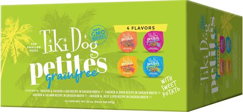 Petites Grain-Free Chicken & Chicken Liver Wet Dog Food, 3-oz cup, case of 4