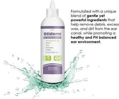 Otiderm Dog & Cat Ear Cleaner, 8-fl oz bottle