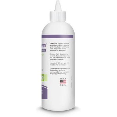 Limpiador de oídos para perros y gatos Otiderm, botella de 8 onzas líquidas