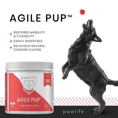 Agile Pup Canine Mobility Complex Chicken Flavor Soft Chews Dog Supplement, 120 count