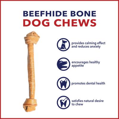 Beefhide 21-inch Chicken Flavored Dog Bones, 1 count