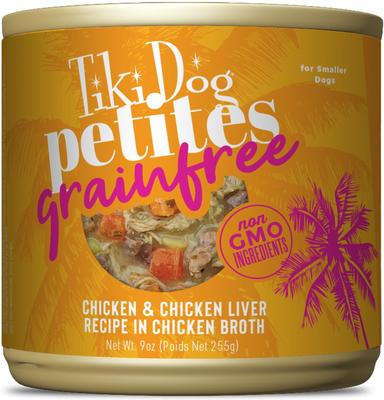 Petites Grain-Free Chicken & Duck Wet Dog Food, 9-oz can, case of 8