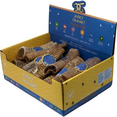 ¡Trachea Tubes - Masticables de búfalo con revestimiento de miel natural, sin cereales, para perros, 20 unidades!