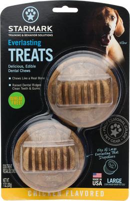 Everlasting Chicken Flavored Dental Dog Treats, Large, 2 count