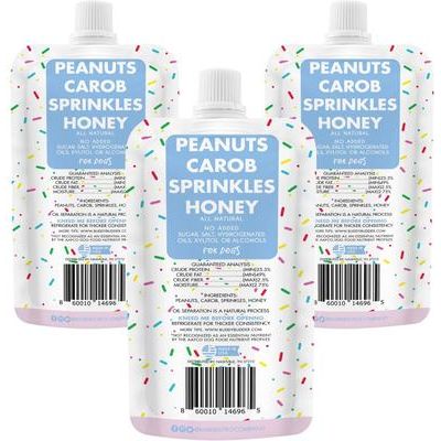 Birthday Bash Buddy Budder Grain-Free Lickable Dog Treat, 4-oz pouch, 3 count