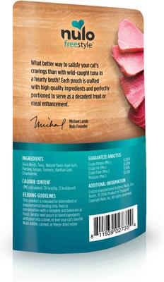 FreeStyle Chunky Tuna Broth Wet Cat Food Topper, 2.8-oz pouch, case of 24