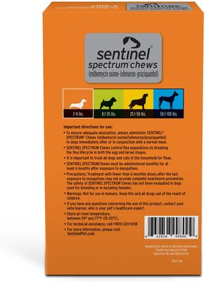 Chew for Dogs, 2-8 lbs, (Orange Box), 12 Chews (12-mos. supply)