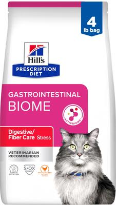 Gastrointestinal Biome Stress Digestive/Fiber Care with Chicken Dry Cat Food, 8.5-lb bag