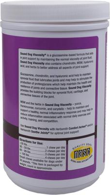 Sound Dog Viscosity Joint Support Large Soft Chews Dog & Supplement, 120 count