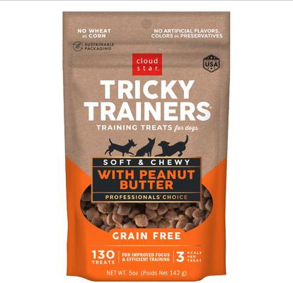 Tricky Trainers with Peanut Butter Grain-Free Soft & Chewy Dog Treats, 12-oz bag