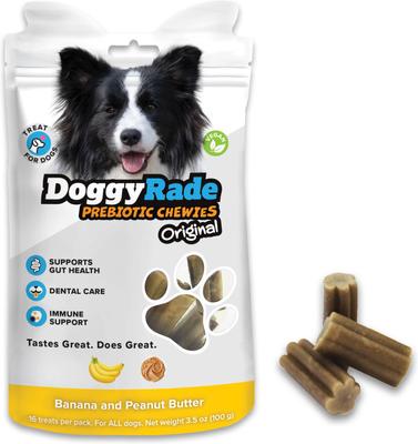 Prebiotic Superfood Peanut Butter, Banana, Chia Seed & Flax Seed Soft & Chewy Dog Treats, 3.53-oz pouch