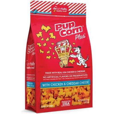 Premios para perros Plus de pollo y queso cheddar, bolsa de 24.5 oz