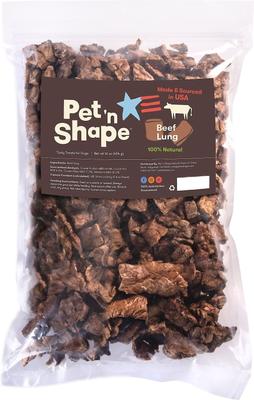 USA All-Natural Grain-Free Chewz Beef Lungs Dog Treats, 1-lb bag, bundle of 2