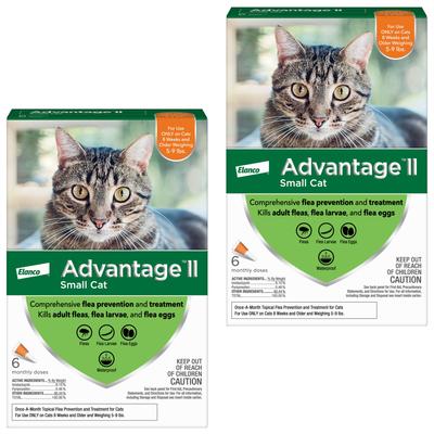 Tratamiento antipulgas para gatos de 5 a 9 libras, 2 dosis (suministro para 2 meses)
