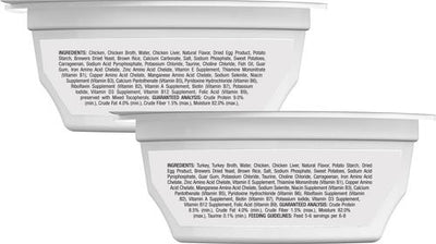 Comida húmeda para gatos Tastefuls Savory Singles Chicken & Turkey Entree Variety Pack Cuts in Gravy, paquete doble de 2.6 oz, caja de 12