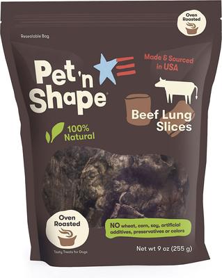 Beef Lung Slices Dog Treats, 9-oz bag, 1 pack