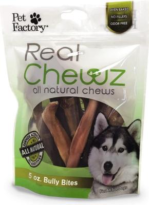 Real Chewz Bully Bites Chewy Dog Treats, 5-oz bag