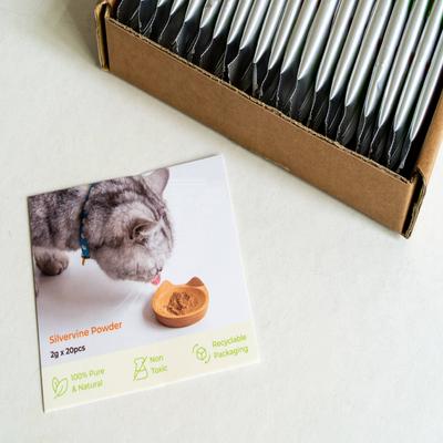 Organic Silvervine Catnip, 2-gm, box of 20