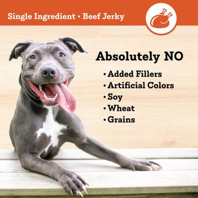 Beef Jerky Style Dog Treats, 16-oz bag