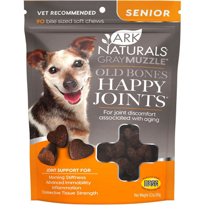 Gray Muzzle Old Bones Happy Joint Soft Chews Senior. 90 chews. - Ark Naturals