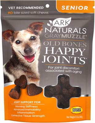 Gray Muzzle Old Bones Happy Joints Maximum Strength Soft Chew Joint Supplement for Senior Dogs, 16-oz bag