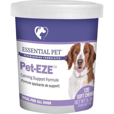 Suplemento masticable calmante Pet-EZE para perros, 120 unidades