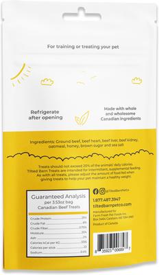 Beef Recipe No Garlic Treats, 3.53-oz bag