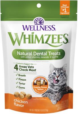 by Wellness Natural Chicken Dental Cat Treats, 2-oz bag