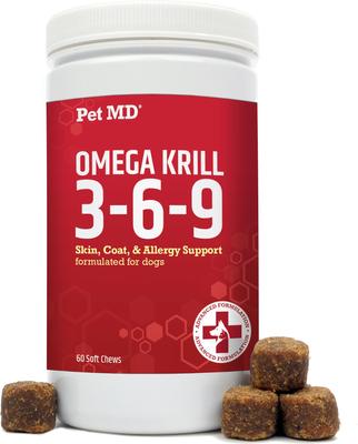 Omega 3-6-9 Select Soft Chews with Krill Dog Supplement, 120 count