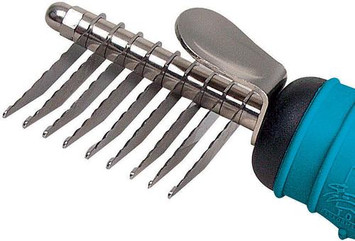 Ergonomic Dog & Cat Dematting Comb, 9 blade