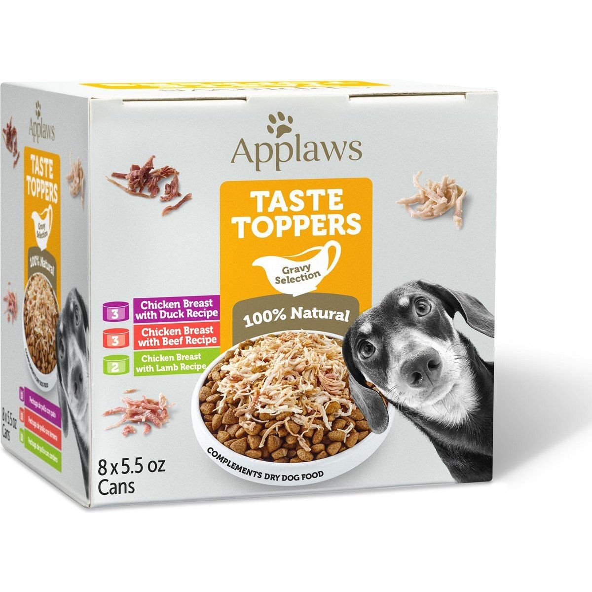 Taste Toppers, Taste Toppers Pollo Gravy Selection en Gravy. 156 g, caja de 8. - Applaws