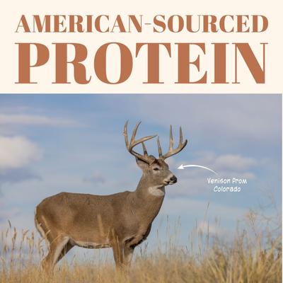 ¡Premios Chew! Premium Crunchy Venison Recipe sin cereales para perros, bolsa de 125 g