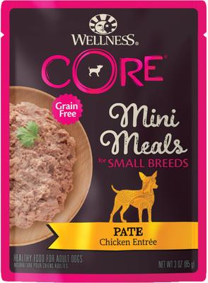 Comida para perros CORE Mini Meals con carne de res y pollo, paquete variado de paté de pollo, 85 g (paquete de 12)