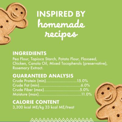 Premios para perros de pollo rostizado sin cereales, caja de 14 oz