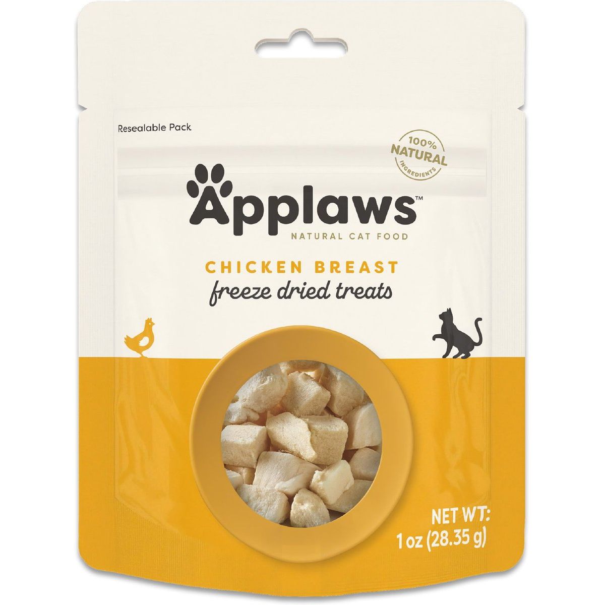 Freeze Dried Treats, Pechuga de Pollo Grain Free Freeze-Dried. 28 g. - Applaws